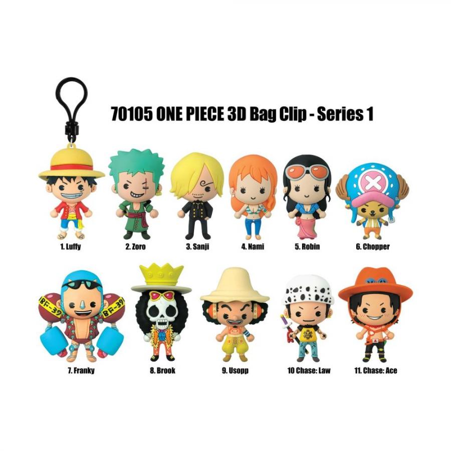 Monogram: One Piece (Series1) 3D Foam Bag Clips Figures (70105)
