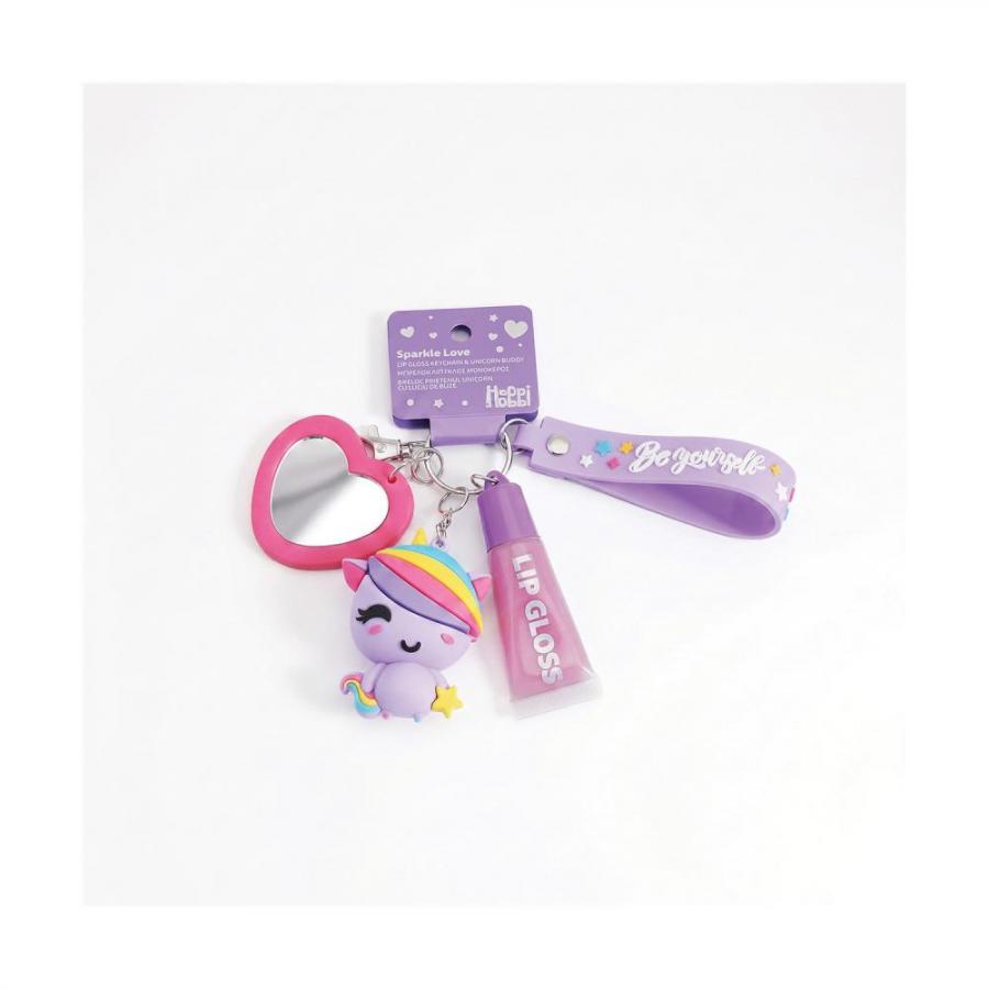 AS HappiHobbi: Her World - Beauty - Keychain Unicorn & Lip Gloss  (1081-60024)
