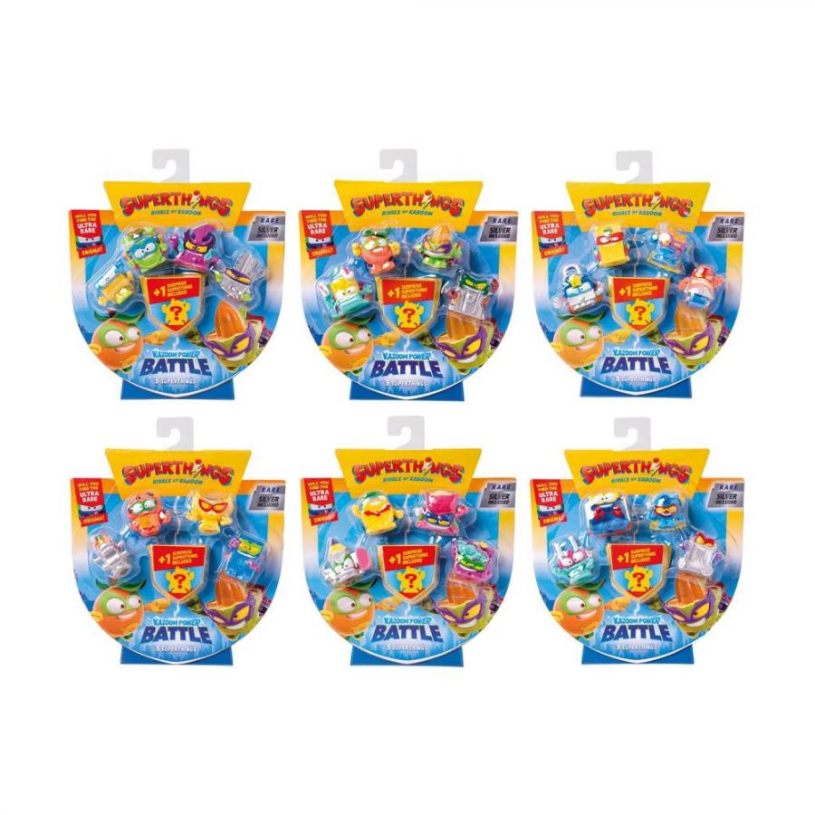AS Superthings: Playsets - Kazoom Power Battle 4+1 Figures (Random) (1013-61608)