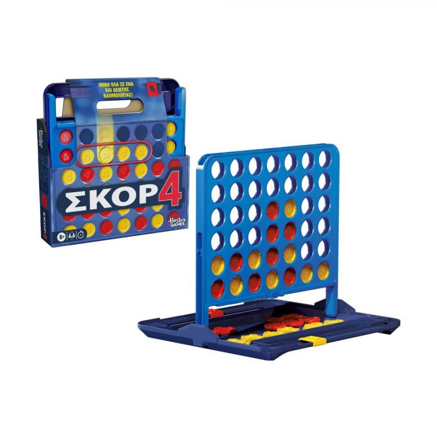Hasbro Connect 4: Refresh Board Game (Greek Language) (G1500)