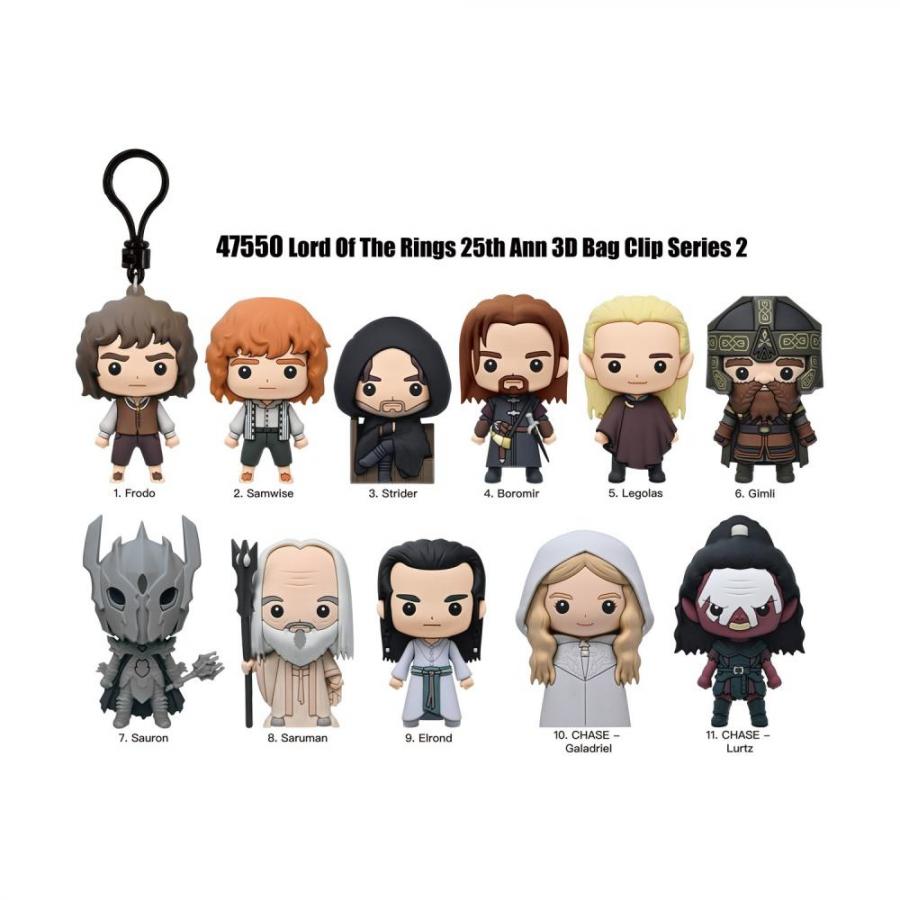Monogram: Lord of the Rings (Series2) (Blind Bag/Random) 3D Foam Bag Clips Figures (47550)