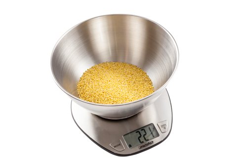 MESKO KITCHEN SCALE WITH A BOWL 1,8L