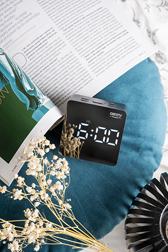 CAMRY LED ALARM CLOCK BLACK