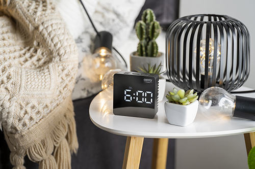 CAMRY LED ALARM CLOCK BLACK