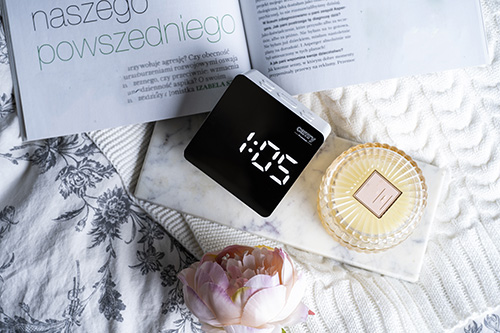 CAMRY LED ALARM CLOCK WHITE