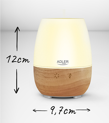 ADLER 3IN1 ULTRASONIC WOOD AROMA DIFFUSER