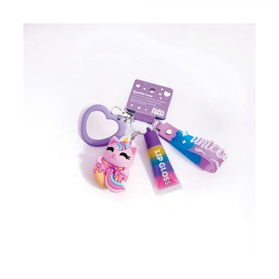 AS HappiHobbi: Her World - Beauty - Keychain Unicorn Cat & Lip Gloss  (1081-60024)
