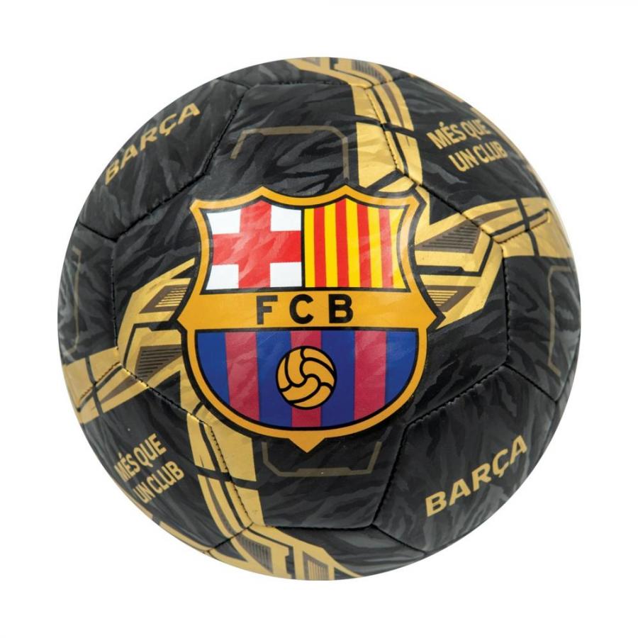 FC Barcelona Ball Lightning Black/Gold - Size 5 (122025)