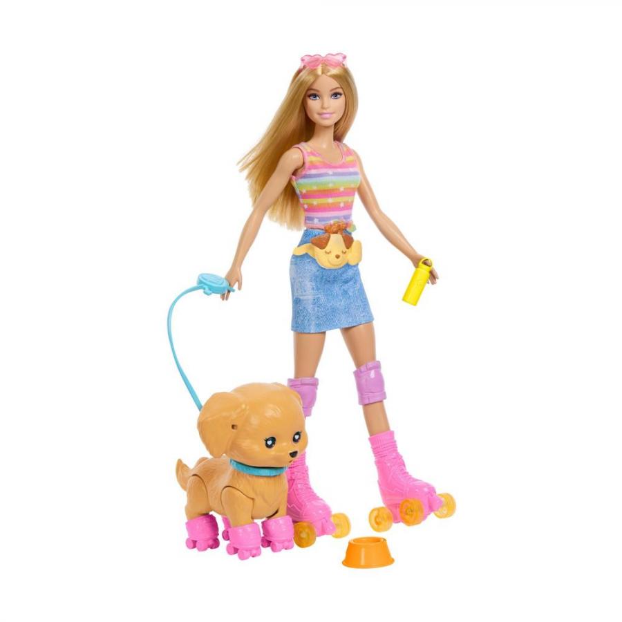 Mattel Barbie: Barbie & Pets - Roller Skates with Puppy (JMJ44)