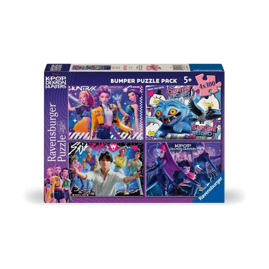 Ravensburger Puzzle:  K-Pop Demon Hunters - 4x100pcs (12004757)