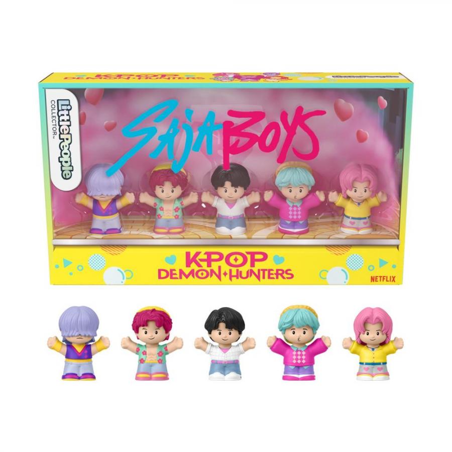 Fisher-Price Little People: Collectible Figures K-Pop Demon Hunters Saja Boys (JRM88)
