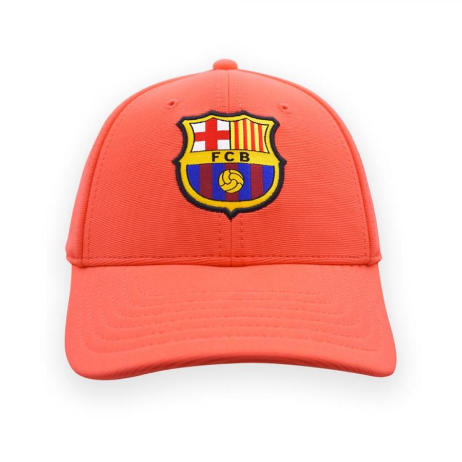 FC Barcelona Official Cap – Orange with Full-Colour Crest – Size Adult (5001GBAW)