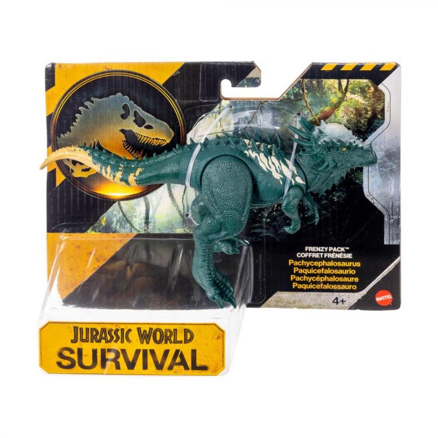 Mattel Jurassic World: Survival -  Frenzy Pack Pachycephalosaurus Figure (JKL65)