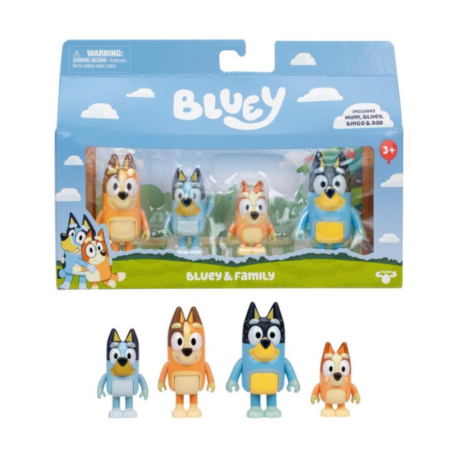 Giochi Preziosi Bluey: 4 Figures 6cm Family (BLY01110)