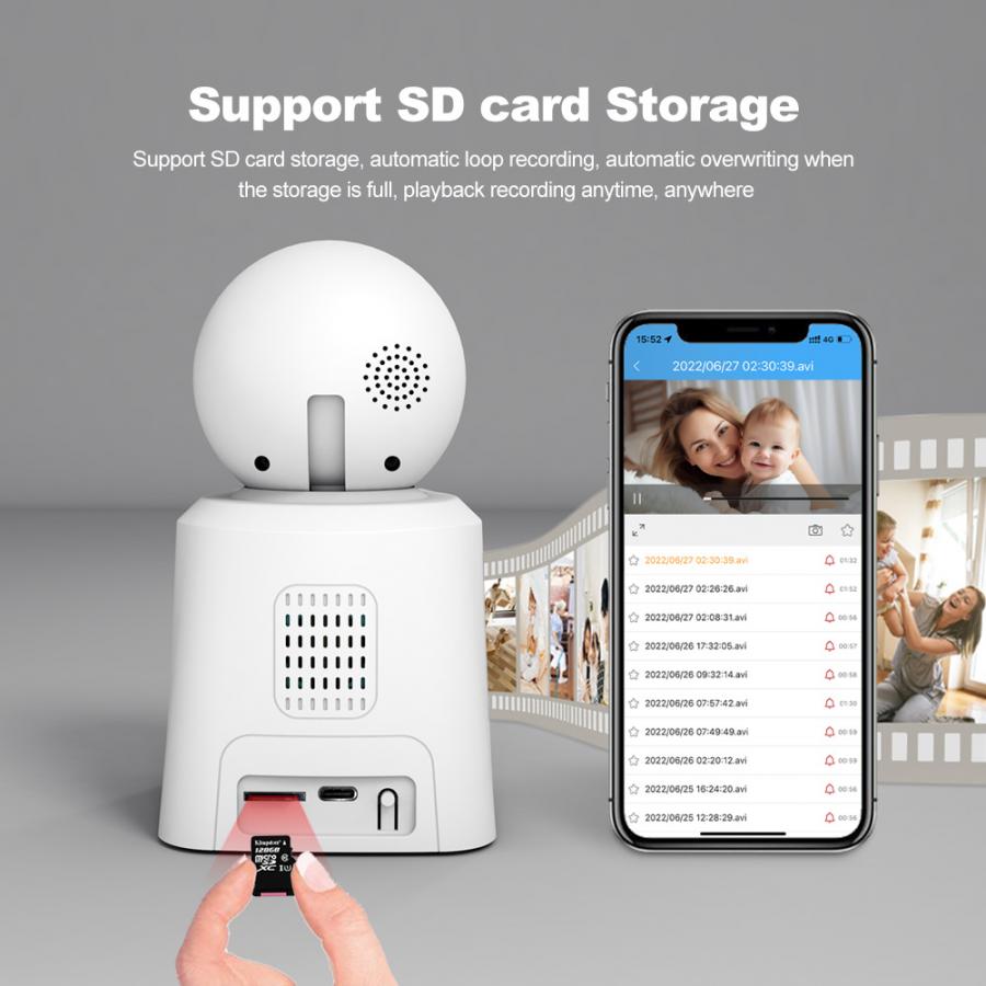 SRIHOME VIDEO CALLING SMART CAMERA 4MP WITH 2.8' DISPLAY SCREEN