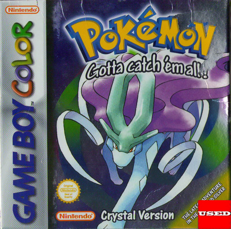 Pokemon Crystal Version GameBoy Color USED  