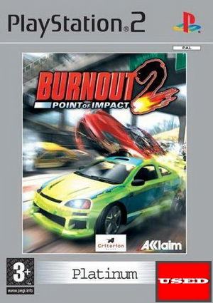 Burnout 2: Point of Impact (Platinum) PS2 USED
