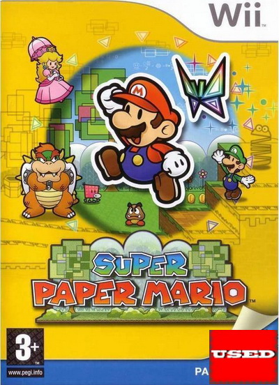 Super Paper Mario Wii USED