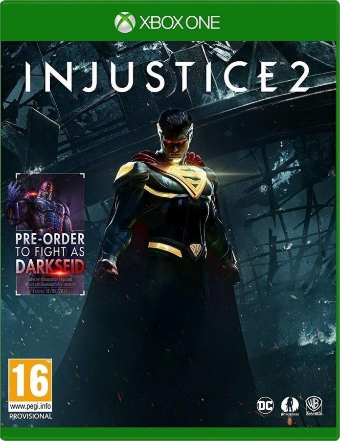 Injustice 2 XONE NEW  (Torned Up Cover + Broken Case)