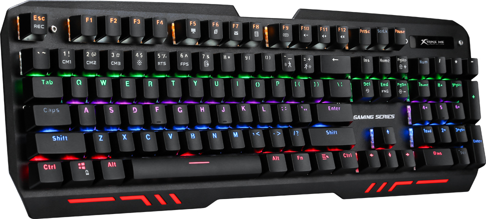 Xtrike Me GK907 Gaming Πληκτρολόγιο RGB Black