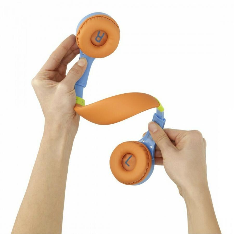 Hama Stereo Headphones Kids Guard blue ( Orange Caps ) - 184106