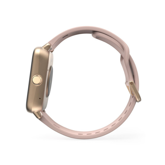 Hama 6010 Smartwatch με Παλμογράφο 42mm Rose Gold