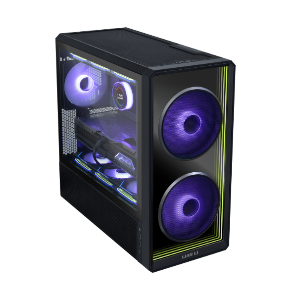 Lian Li LANCOOL 217 INF Black – Infinity Mirror – ATX PC Case (3 FANS Included) 2 x 170mm,1 x 140mm