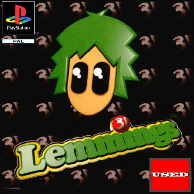 Lemmings 3D PSX USED (No Front Cover)