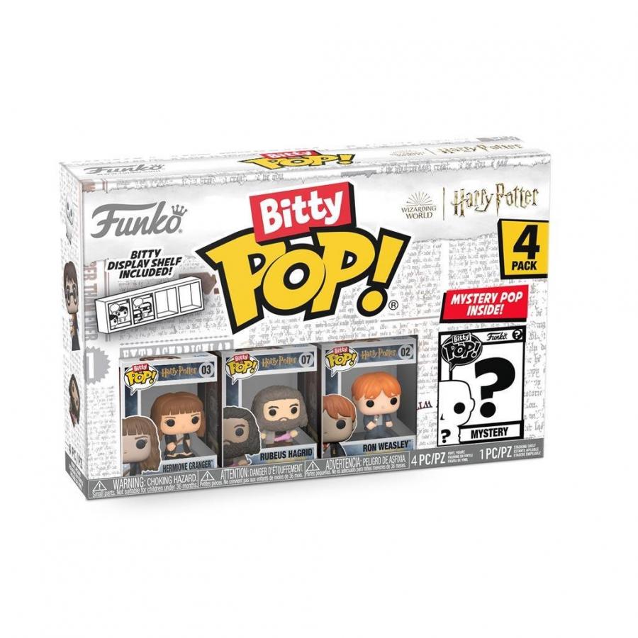 Funko Bitty POP! Harry Potter - Hermione Granger, Rubeus Hagrid, Ron Weasley & Chase Mystery 4-Pack Φιγούρες Vinyl Figure
