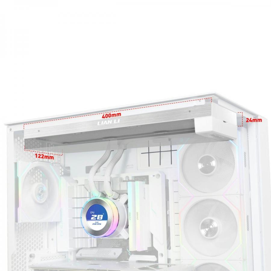 Lian Li HydroShift ΙΙ LCD 360 No Fans White - AIO CPU Liquid Cooler