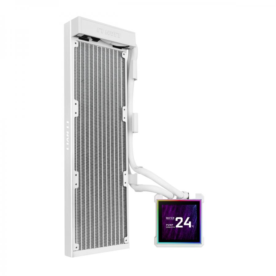 Lian Li Hydroshift II LCD-S 360N White - Fanless AIO CPU Cooler - 3.4