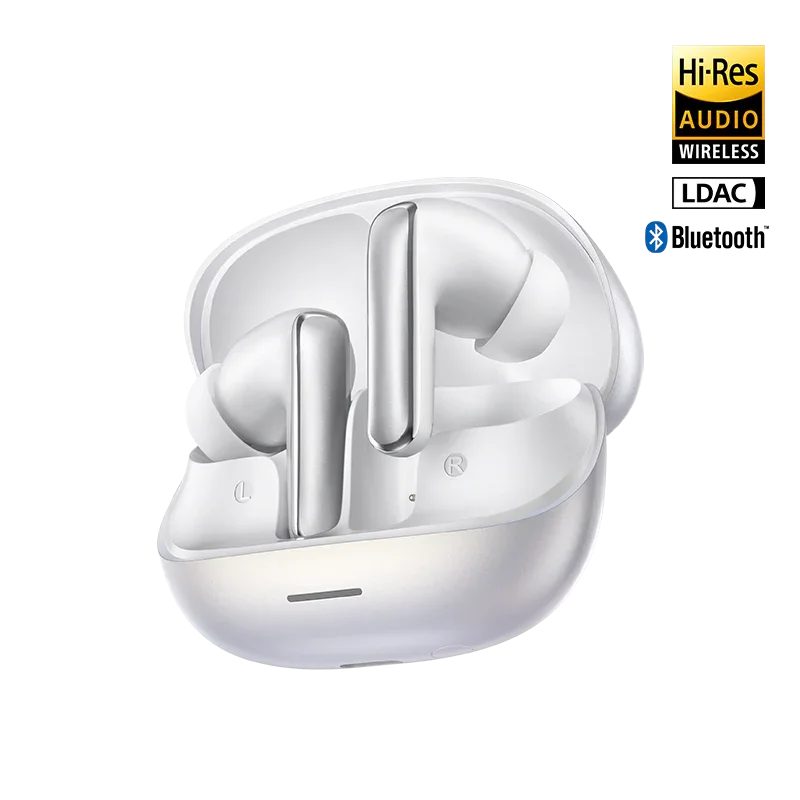 QCY MeloBuds N65 White - Adaptive A.I. ANC -60dB - Gesture Control - IPX5 - 8mic Calls