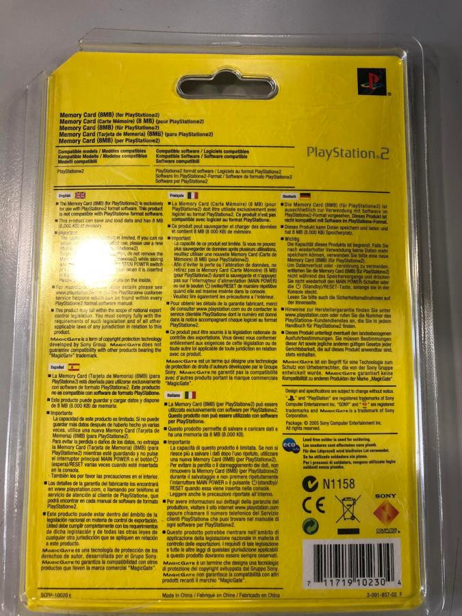 Official PS2 Memory Card 8MB NEW (Part of PS2 Bundle)