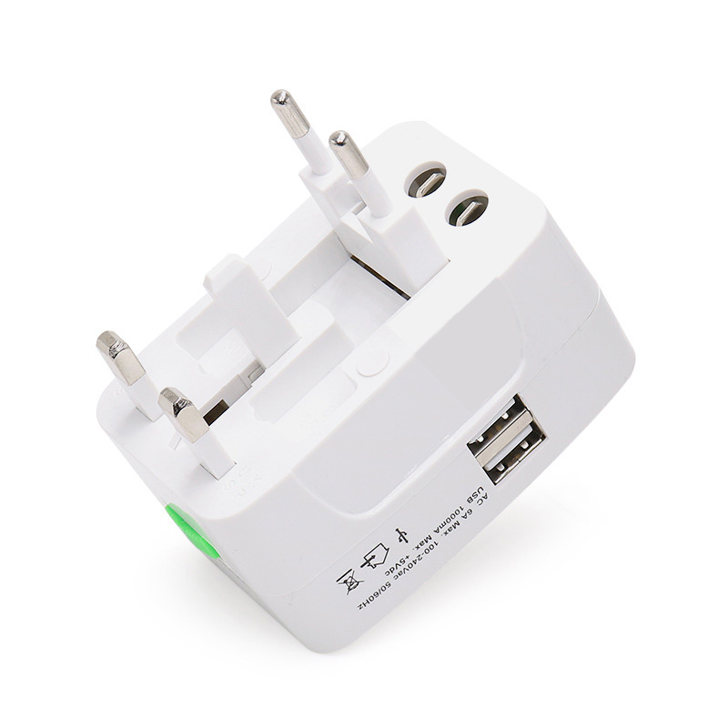 LAMTECH UNIVERSAL TRAVEL ADAPTER WITH 2 USB PORT 4 DIFFERENT PLUGS