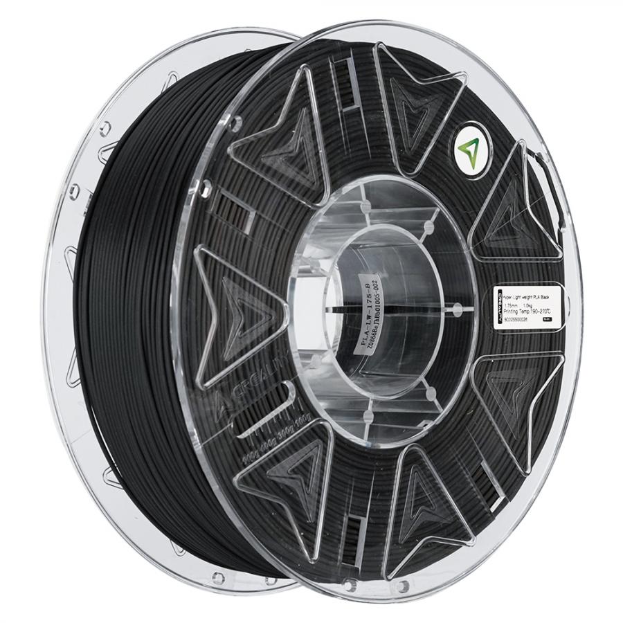 Creality Hyper Lightweight PLA Black (FOAM PLA) 3D Printer Filament for RC Models, 1 kg Spool1.75