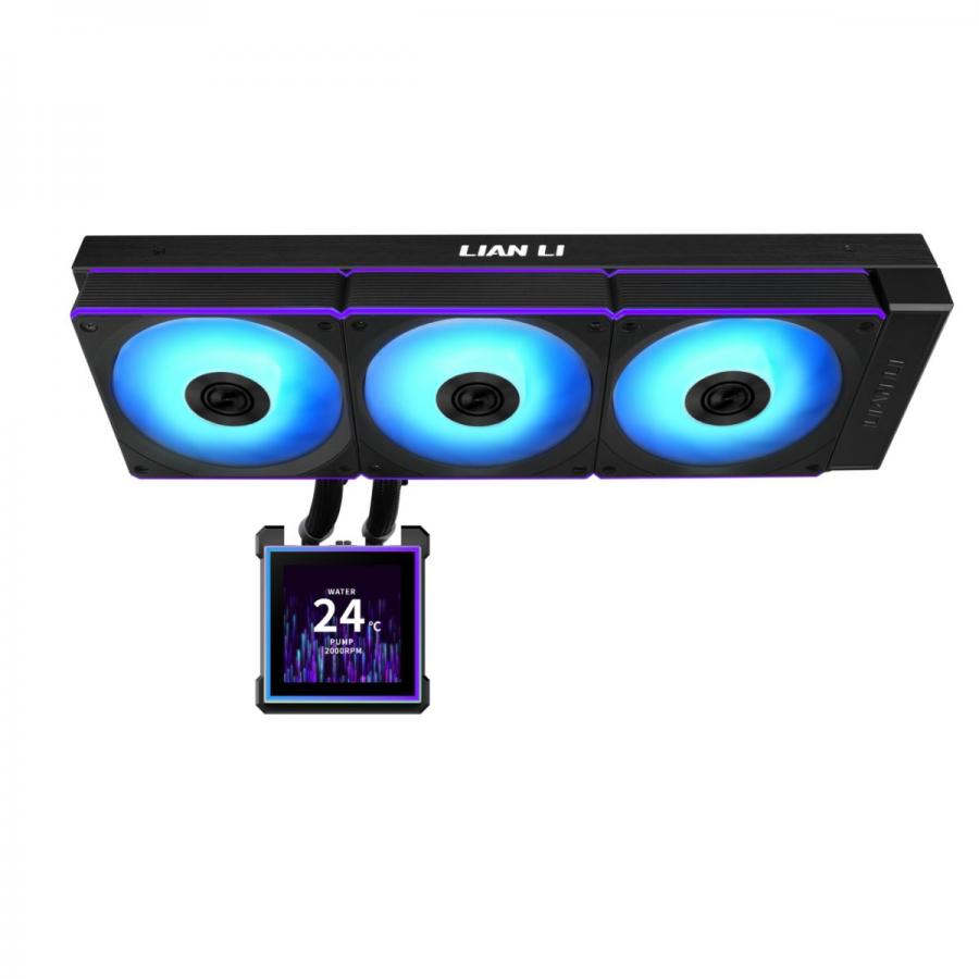 Lian Li Hydroshift II LCD-S 360CL Black - RGB AIO CPU Cooler - 3.4