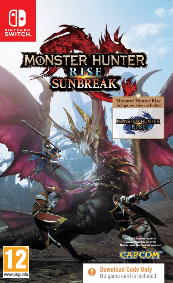 Monster Hunter Rise and Sundbreak (Code in a Box) Nintendo Switch NEW