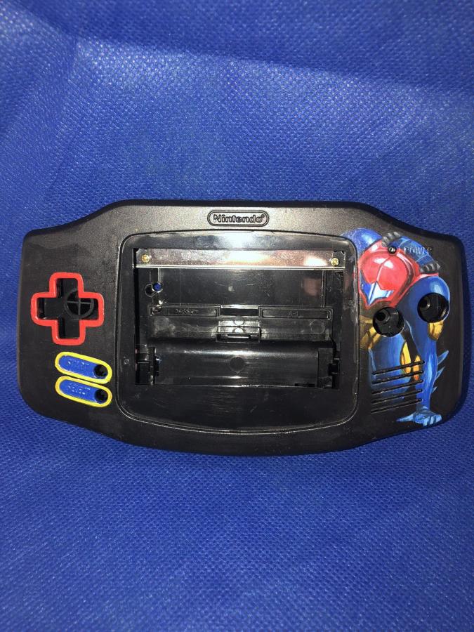 Hand-Painted Nintendo GameBoy Advance Shell (Metroid Fusion)