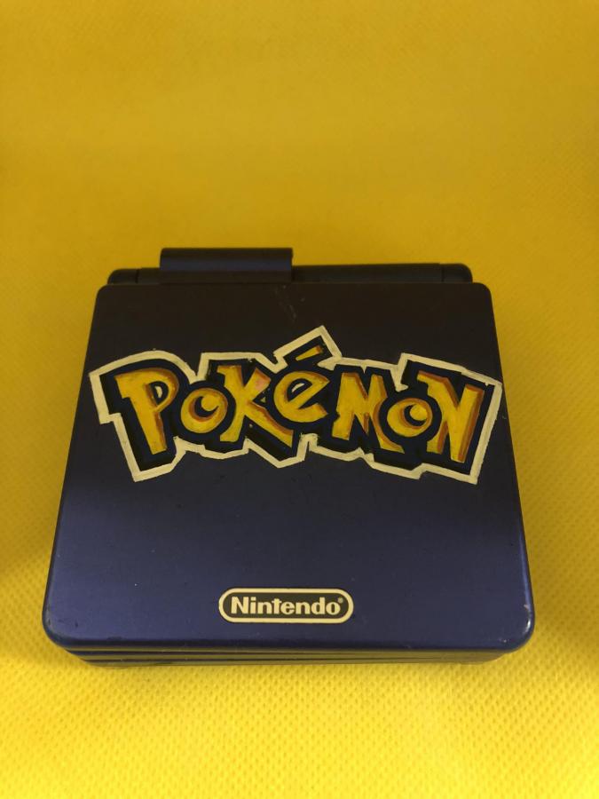 Hand-Painted Nintendo GameBoy Advance Sp Shell (Pokemon)