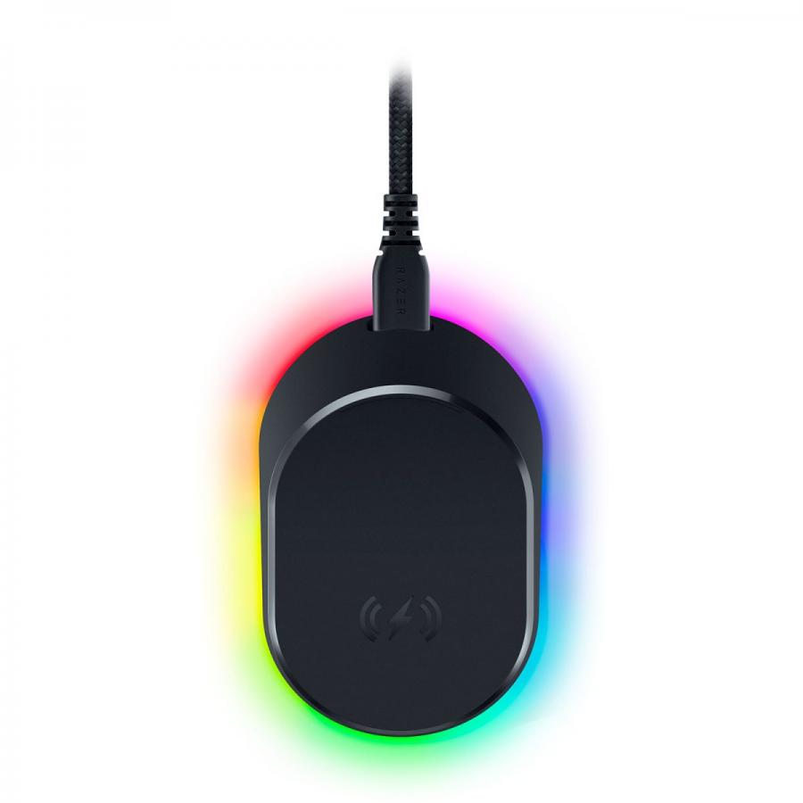 Razer MOUSE DOCK PRO - 4K Polling Rate - Magnetic Wireless Charging - Anti-Slip Base - Chroma RGB