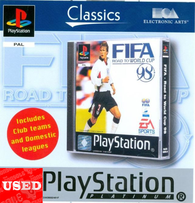 FIFA: Road to World Cup 98 (Classics)  (Platinum) PSX USED (Damaged Case)