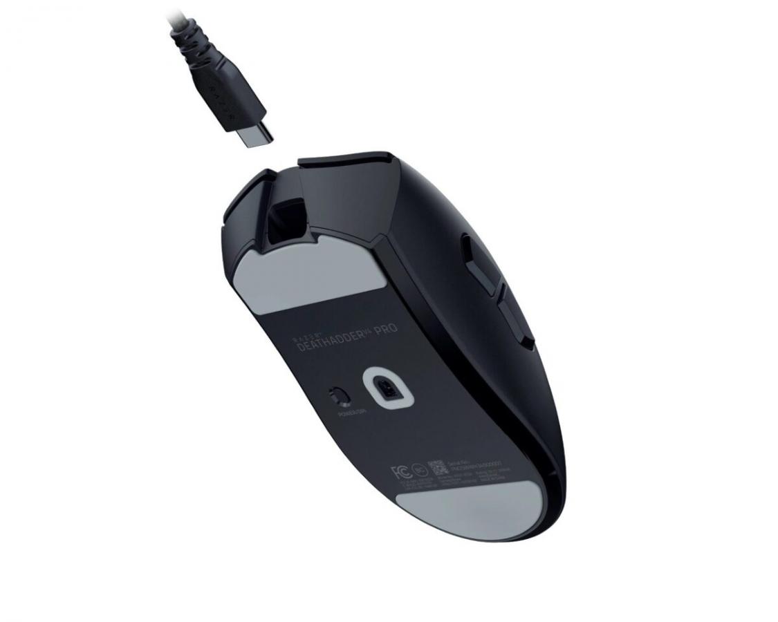 Razer DEATHADDER V4 PRO BLACK - 56g Wireless Gaming Mouse - Ergonomic - 120 Hours Battery - 45K DPI
