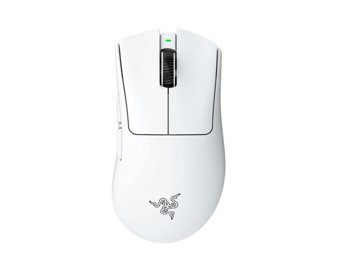 Razer DEATHADDER V4 PRO WHITE - 56g Wireless Gaming Mouse - Ergonomic - 120 Hours Battery - 45K DPI