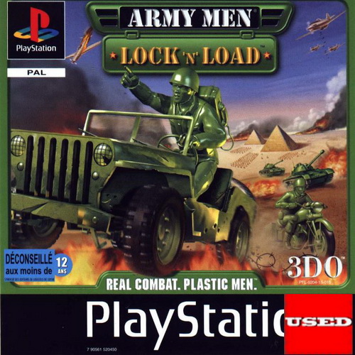 Army Men: Lock 'N' Load PSX USED (Damaged Case)
