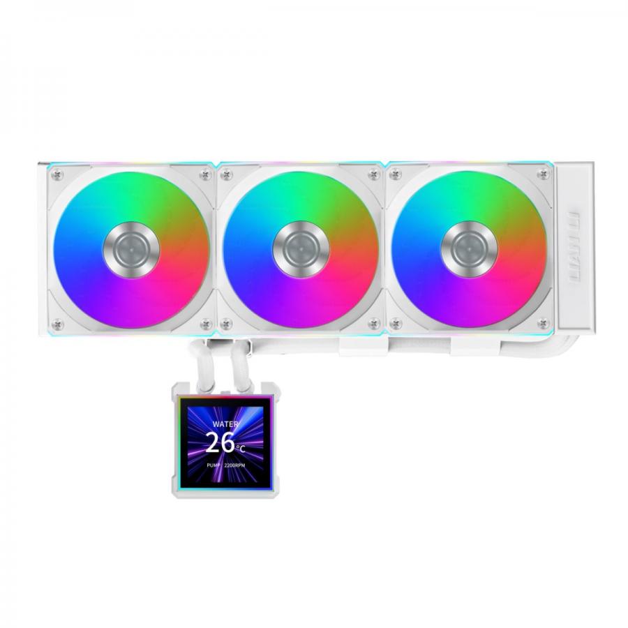 Lian Li Hydroshift II LCD-S 360CL White - RGB AIO CPU Cooler - 3.4