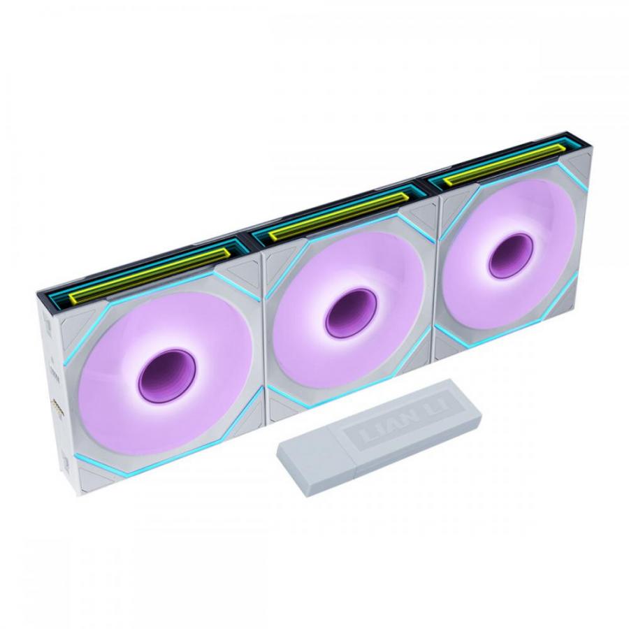 LIAN LI UNI FAN SL INF FLEX Reverse - White - Wireless 120 (3pcs & controller) Case Fan