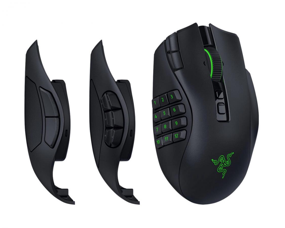 RAZER Naga V3 Pro - Wireless MMO Gaming Mouse - 280Hr Battery - Swappable Side Plates - 23 Buttons
