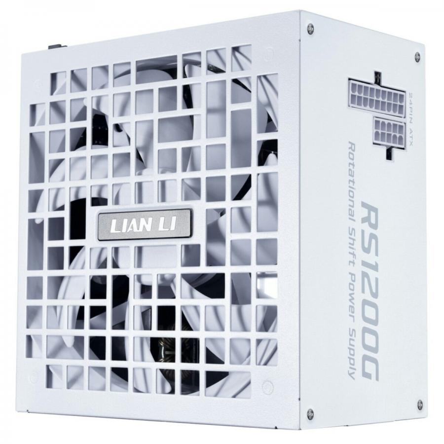 Lian Li RS1200W White - 1200 Watt 80+ Gold PSU - 12V-2x6 Colored Cable - RS Hub - Fully Modular