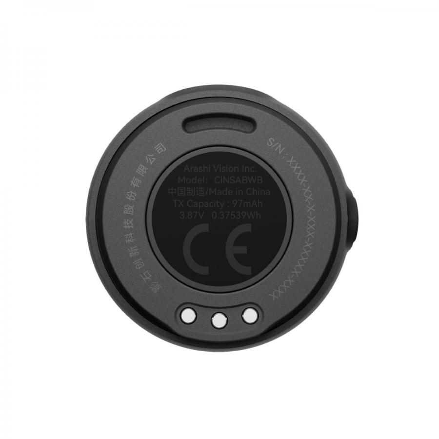 Insta360 Mic Air (1 Transmitter, 1 Reciever) - 10H Battery, 300m wireless range, built-in noise redu