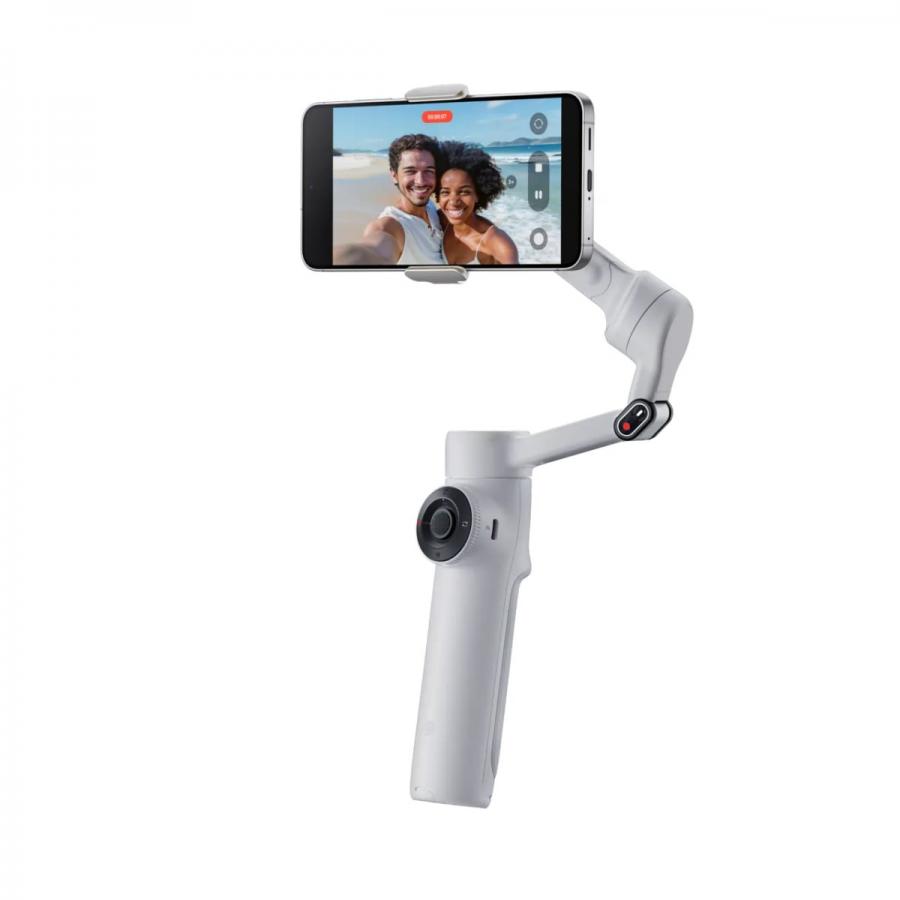 Insta360 Flow 2 AI Tracker Bundle Gray - A.I. Powered Gimbal Stabilzer for Smartphone